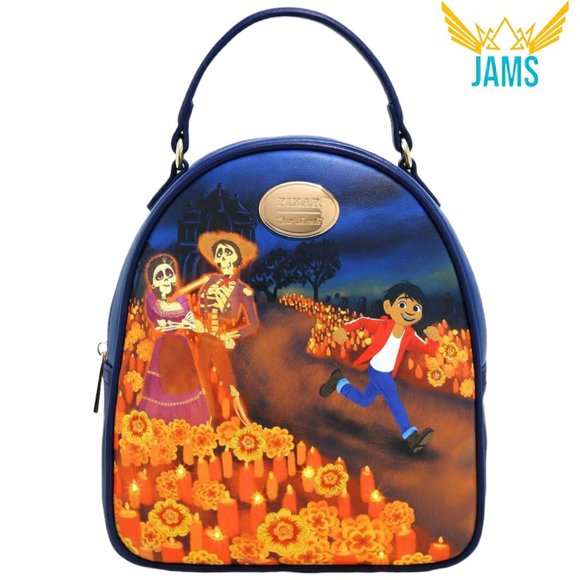 Disney Pixar Coco Cemetery Light-Up Mini Backpack New